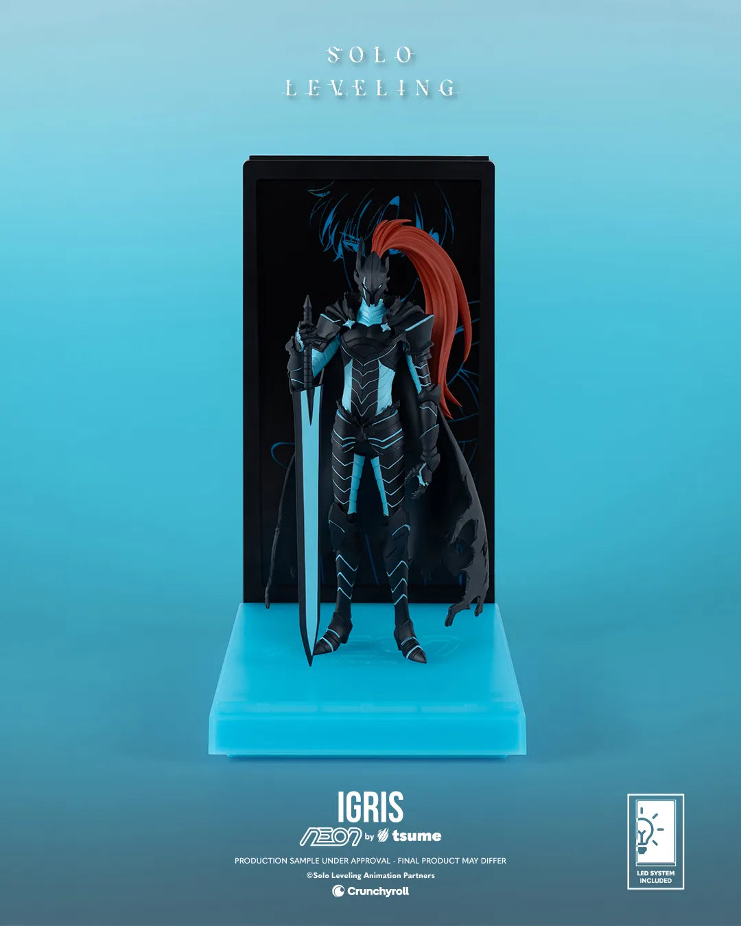 SOLO LEVELING IGRIS NEON FIGURE