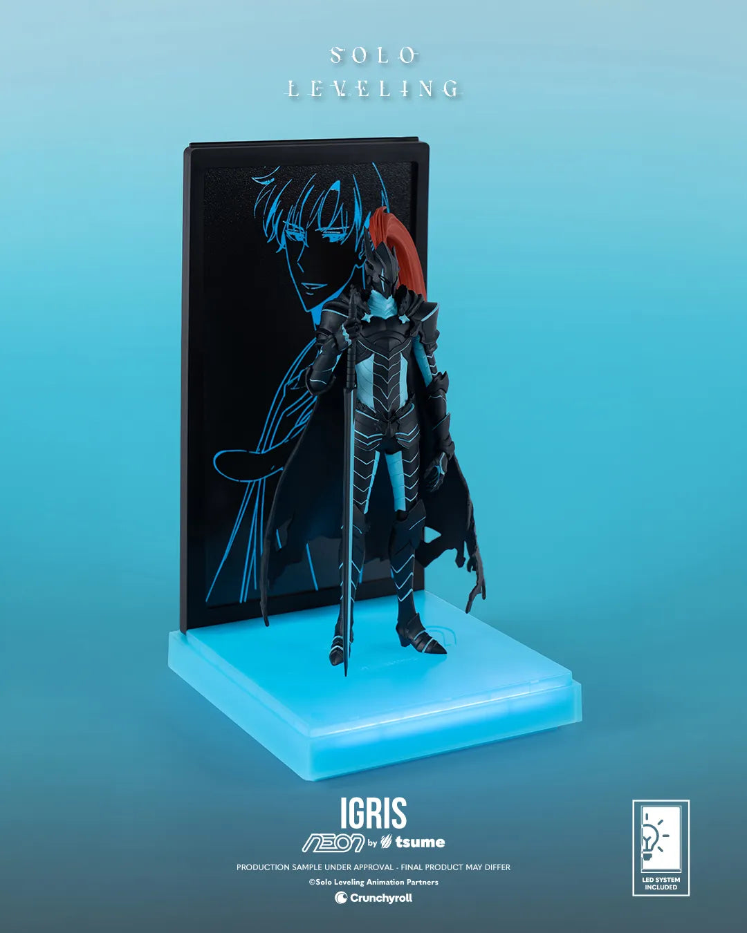 SOLO LEVELING IGRIS NEON FIGURE