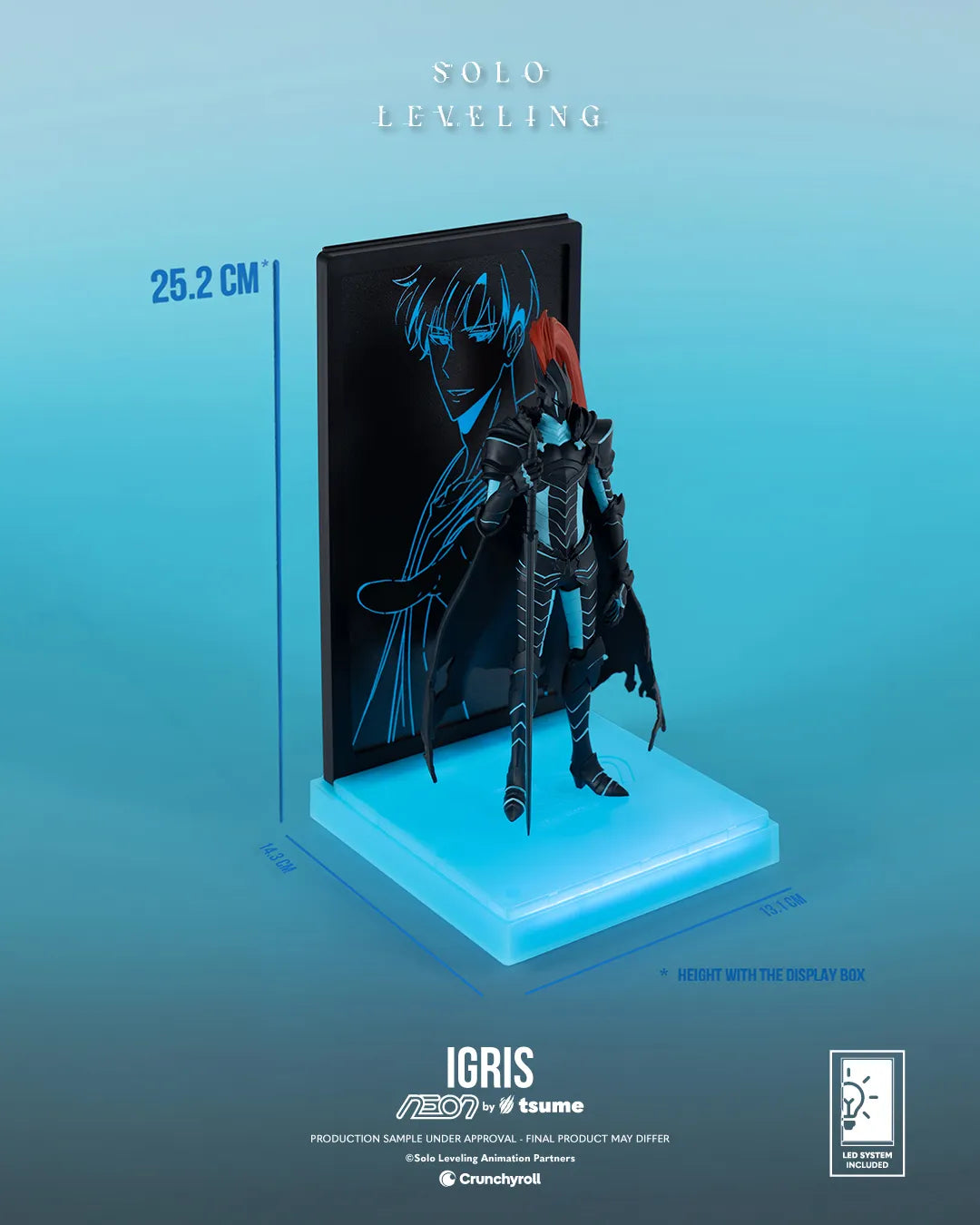 SOLO LEVELING IGRIS NEON FIGURE