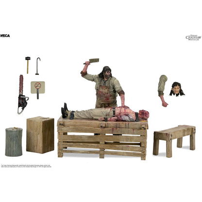 THE TEXAS CHAINSAW MASSACRE THE BEGINNING SLAUGHTERHOUSE ACTION FIGURE BOX SET