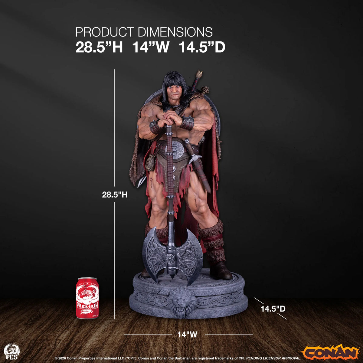 CONAN 1:3 SCALE STATUE