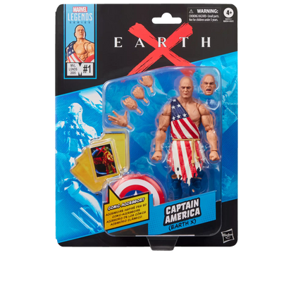 MARVEL LEGENDS MINI COMICS CAPTAIN AMERICA EARTH X ACTION FIGURE