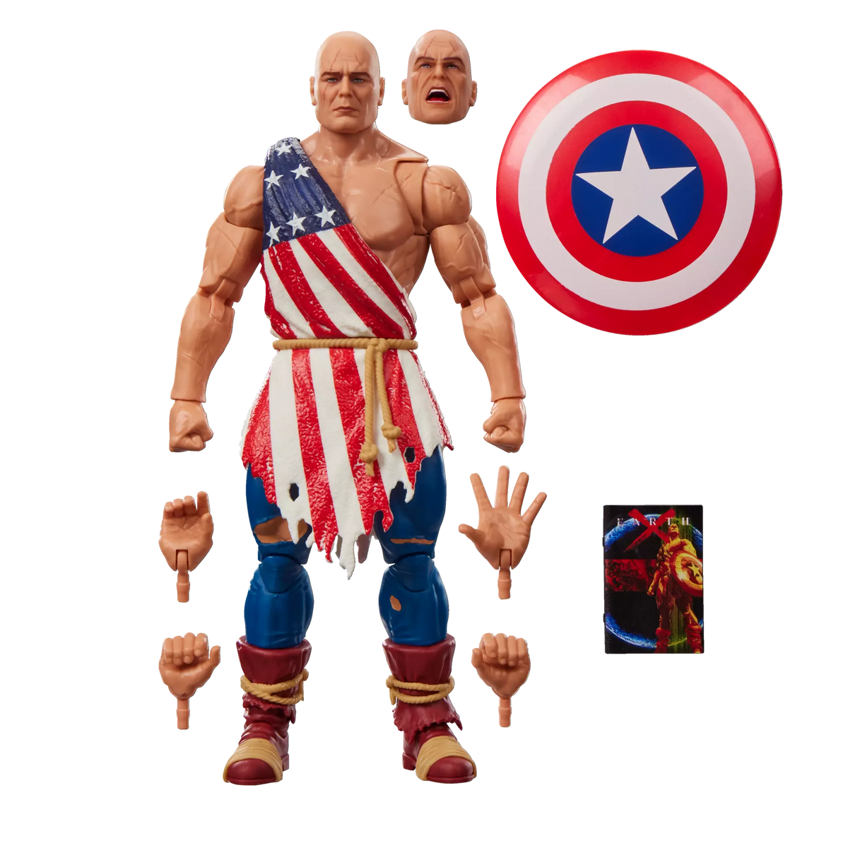 MARVEL LEGENDS MINI COMICS CAPTAIN AMERICA EARTH X ACTION FIGURE
