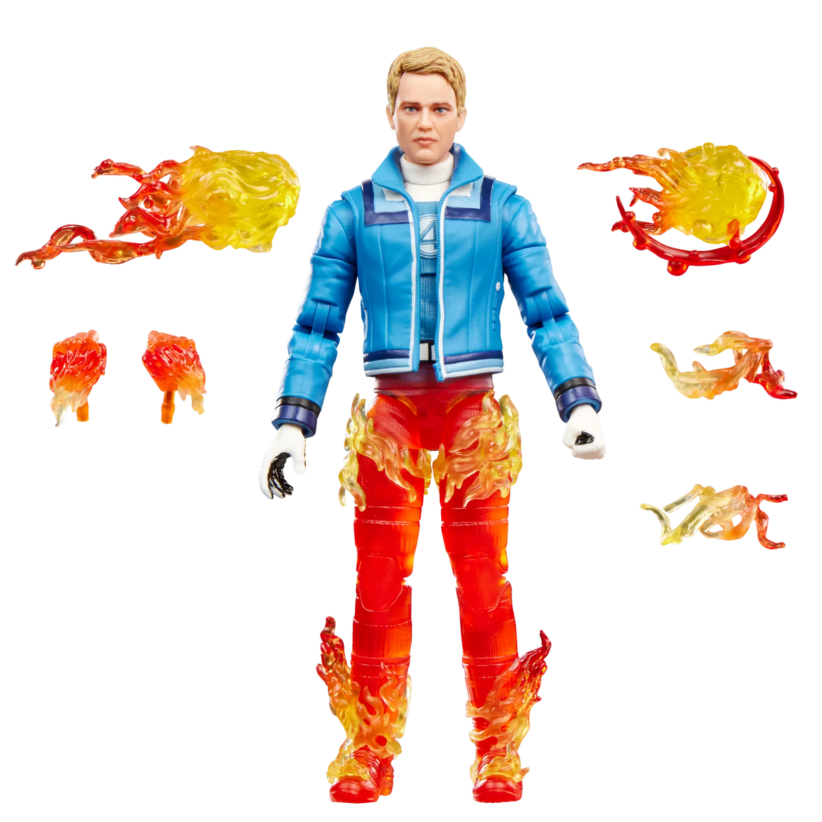 MARVEL LEGENDS AVENGERS DOOMSDAY HUMAN TORCH AND INVISIBLE WOMAN ACTION FIGURES