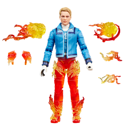 MARVEL LEGENDS AVENGERS DOOMSDAY HUMAN TORCH AND INVISIBLE WOMAN ACTION FIGURES