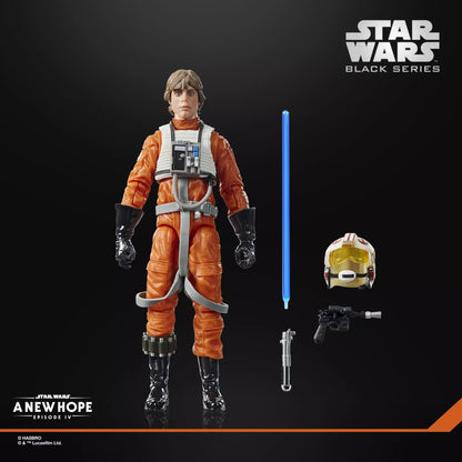 STAR WARS BLACK SERIES A NEW HOPE LUKE SKYWALKER X-WING PILOT ACTION FIGURE