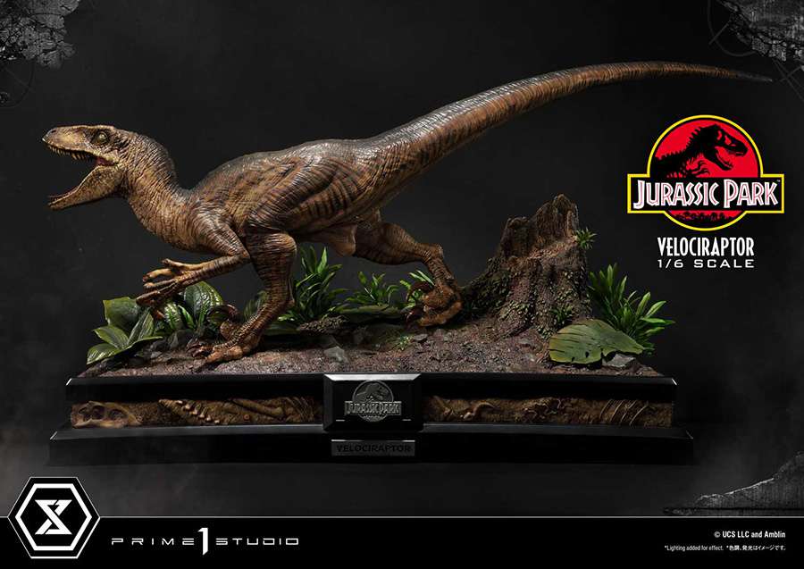 PRIME 1 JURASSIC PARK VELOCIRAPTOR ATTACK STATUA 38.2 cm