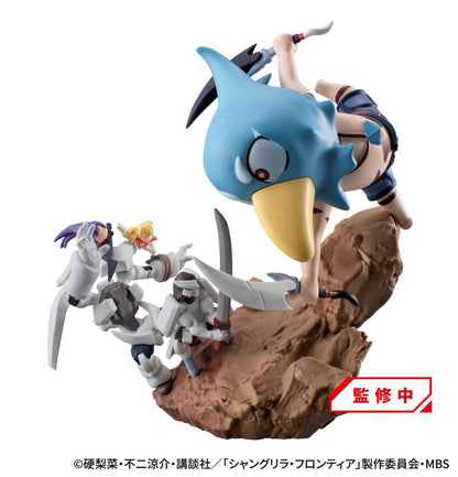 MEGAHOUSE PETITRAMA EX SHANGRI-LA FRONTIER MONSTER DIORAMA COLLECTION SET MINI FIGURA 11 cm