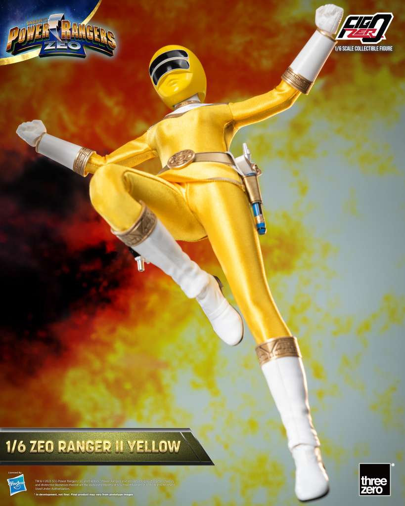 POWER RANGERS ZEO FIGZERO ACTION FIGURA 1/6 RANGER II YELLOW 30 CM THREEZERO