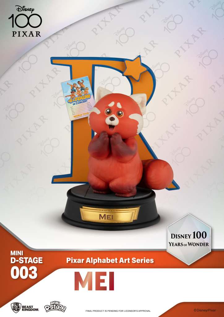 MINI DS DISNEY 100 YERAS PIXAR ALPHABET MINI FIGURA BEAST KINGDOM