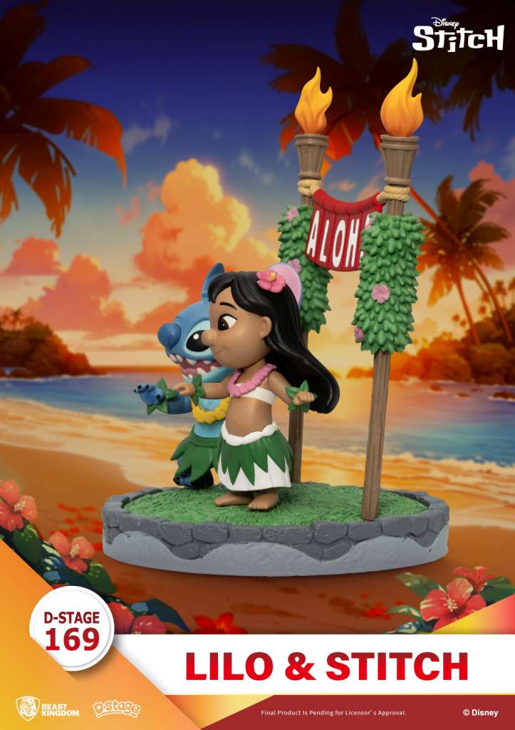 BEAST KINGDOM LILO & STITCH STITCH D-STAGE STATUA 16 cm