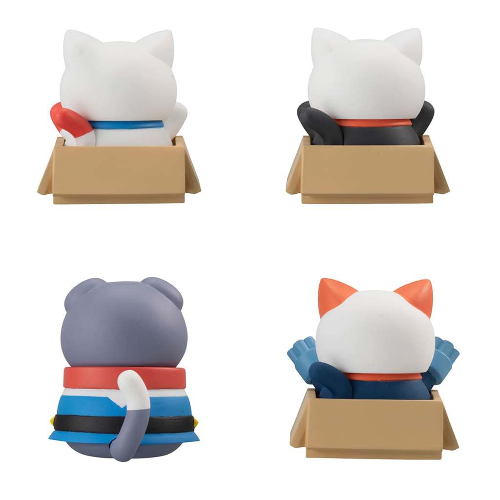 NARUTO SHIPPUDEN MEGA CAT PROJECT TRADING FIGURES NYANDAM WE ARE THE EARTH FEDERATION FORCE SPECIAL SET 3 CM MEGAHOUSE