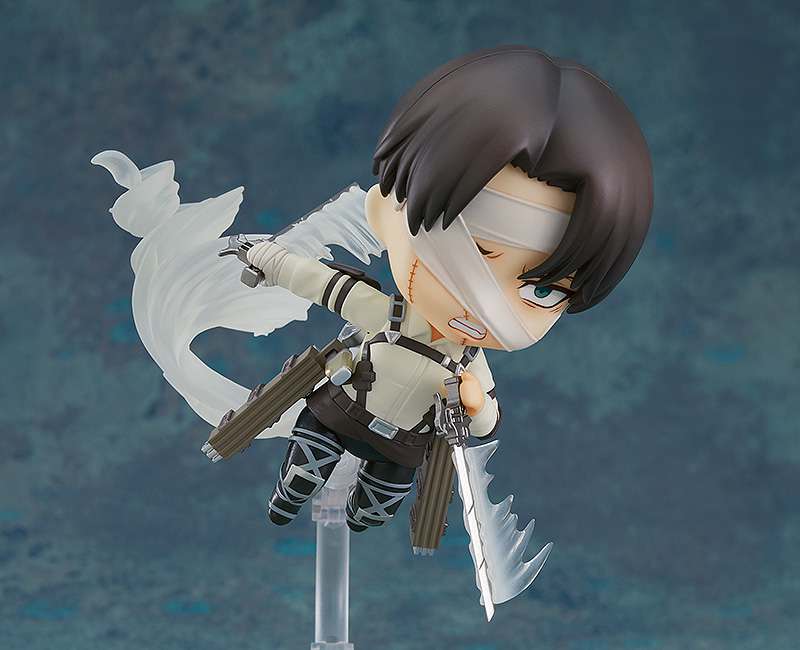 GOOD SMILE COMPANY NENDOROID AOT LEVI ACKERMAN FINAL SEASON MINI FIGURA 10 cm