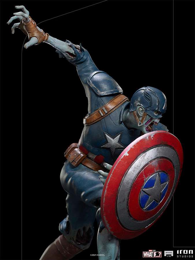 WHAT IF ZOMBIE CAPT AMERICA 1/10 ART ST