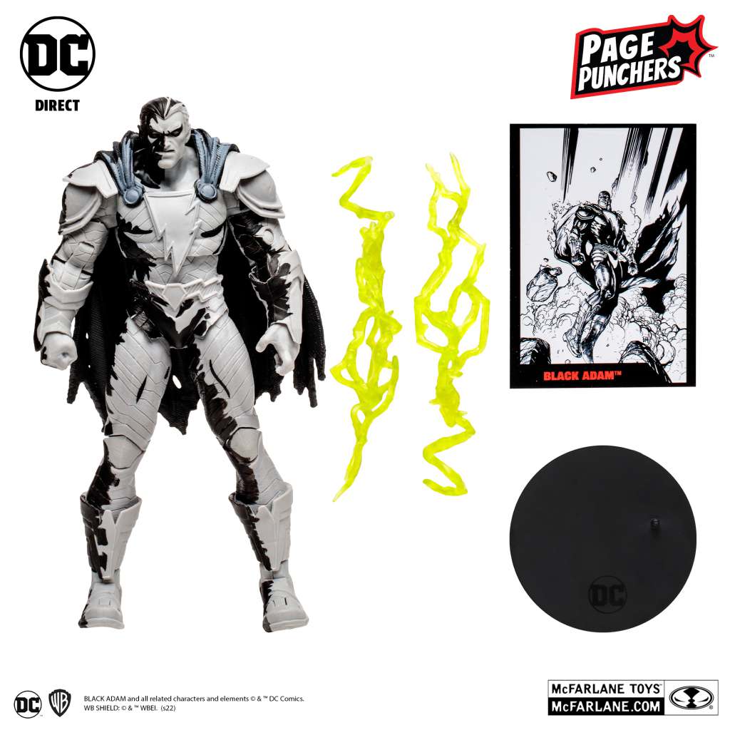 DC PAGE PUNCHERS BLACK ADAM LINE ART VRT