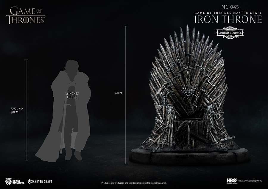 GOT IRON THRONE MASTER CRAFT STATUE