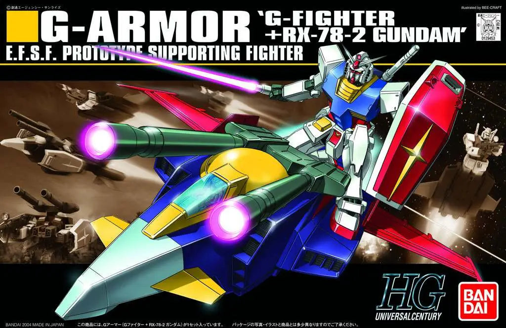 BANDAI HGUC G ARMOR 1/144 MODEL KIT 12 cm