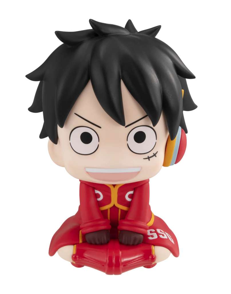 MEGAHOUSE LUFFY - ONE PIECE LOOK UP MONKEY D VER FUTURE ISLAND EGGHEAD MINI FIGURA 10 cm