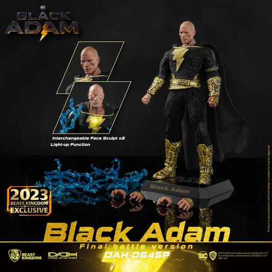 DC COMICS DYNAMIC 8CTION HEROES ACTION FIGURA 1/9 BLACK ADAM FINAL BATTLE VERSION 18 CM BEAST KINGDOM TOYS