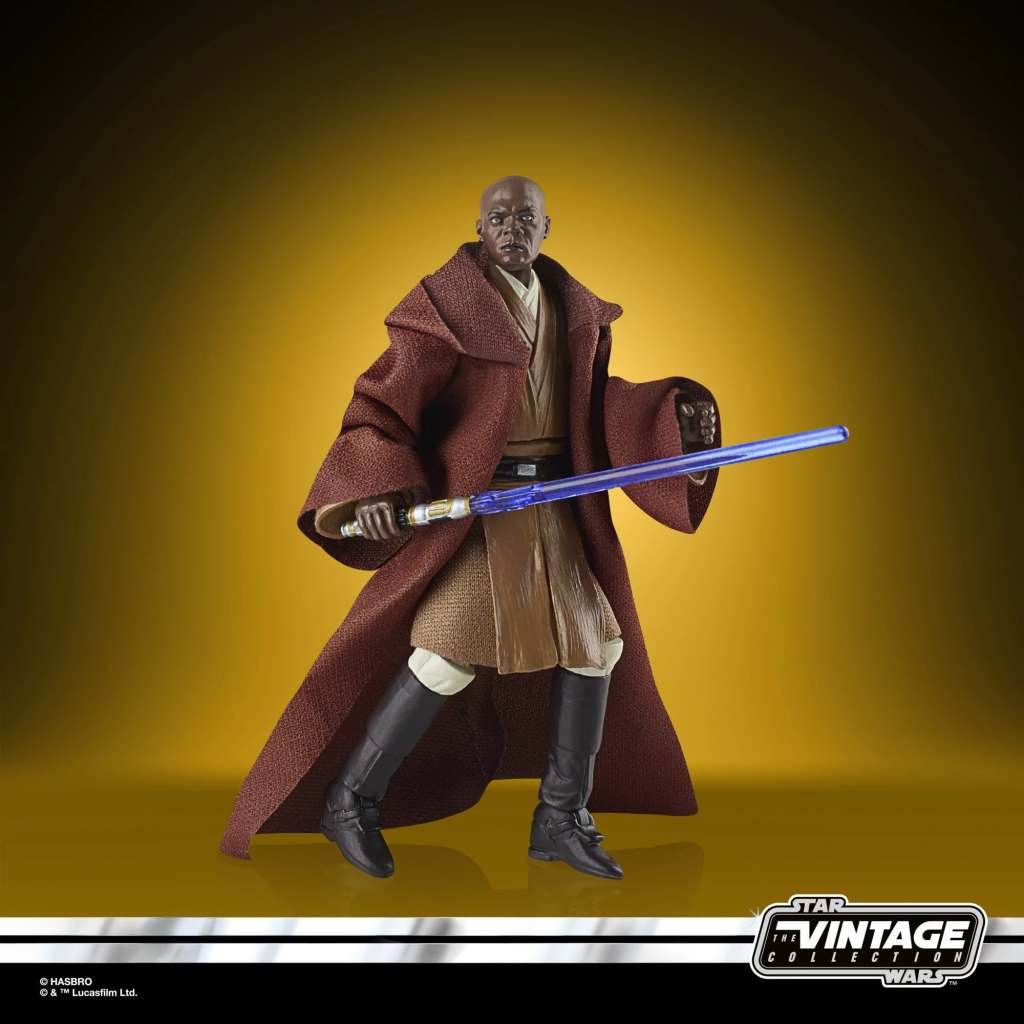 STAR WARS EPISODE II VINTAGE COLLECTION ACTION FIGURA 2022 MACE WINDU 10 CM HASBRO