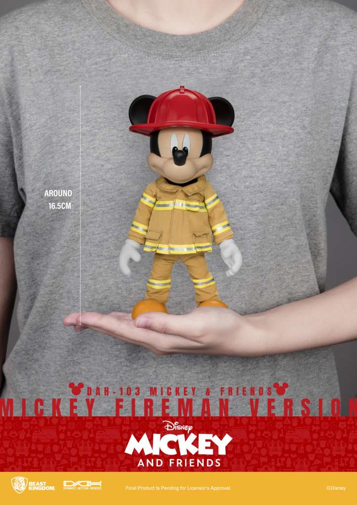 BEAST KINGDOM MICKEY FRIEND FIREMAN VERSION STATUA 16 cm