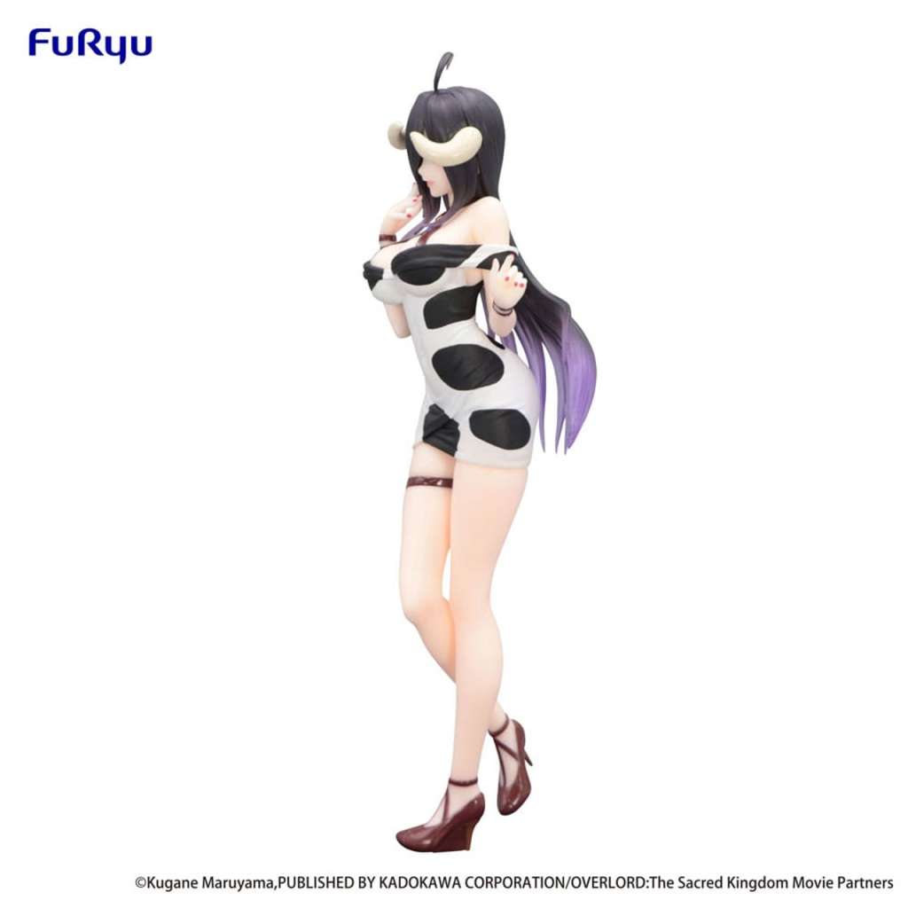 FURYU OVERLORD TRIO-TRY-IT ALBEDO DRESS COW PATTERN FIGURA 21 cm
