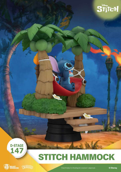 BEAST KINGDOM D-STAGE STITCH HAMMOCK FIGURA 13.6 cm