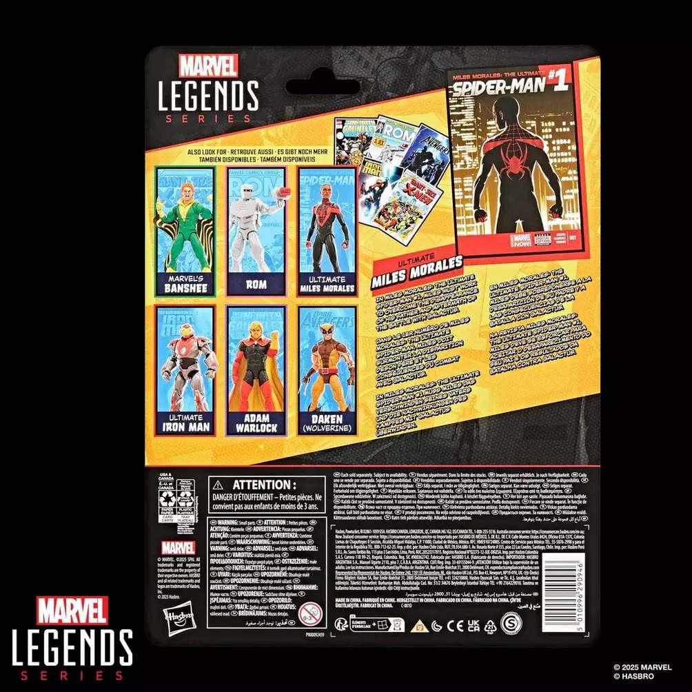 HASBRO SPIDER-MAN & MILES MORALES - MARVEL LEGENDS MINI COMICS ULTIMATE ACTION FIGURE