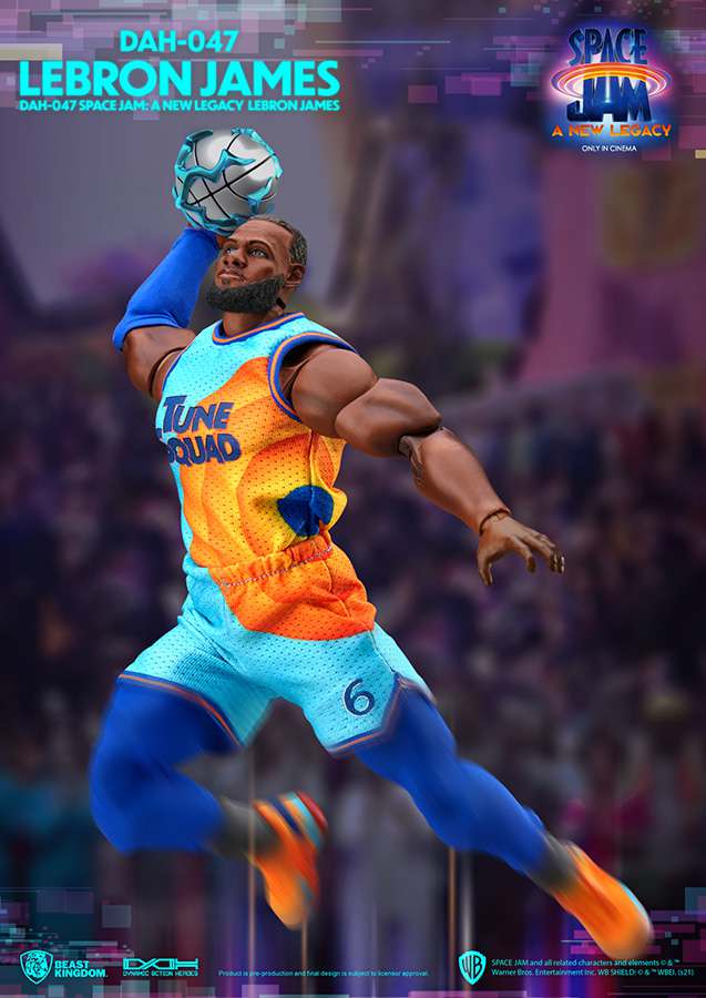 BEAST KINGDOM SPACE JAM 2 LEBRON JAMES DAH ACTION FIGURE 20 cm