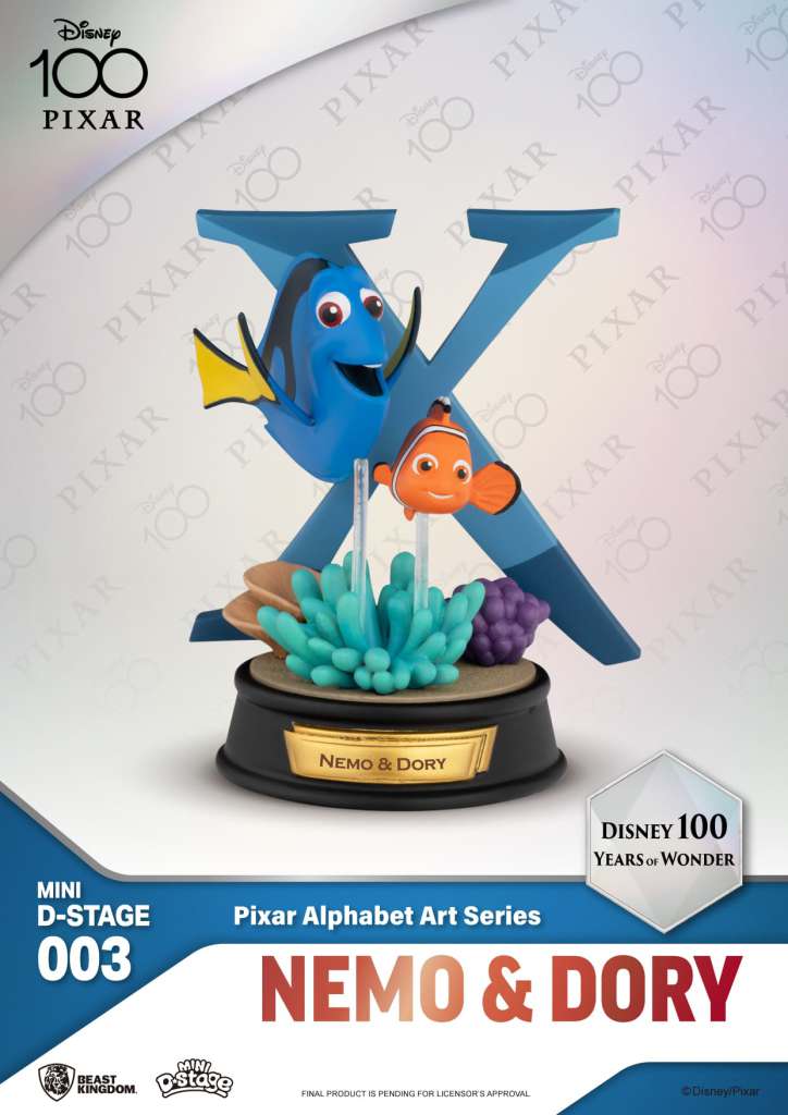 MINI DS DISNEY 100 YERAS PIXAR ALPHABET MINI FIGURA BEAST KINGDOM
