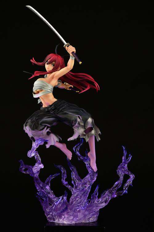 ORCATOYS FAIRY TAIL ERZA SAMURAI SHIKKOKU STATUA 43 cm