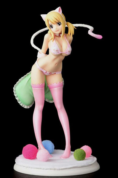 ORCATOYS FAIRY TAIL LUCY HEART CHERRY BLOS CAT ST STATUA 24 cm