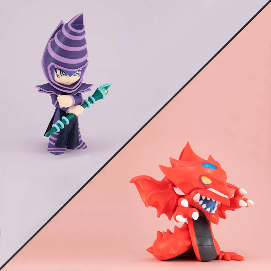MEGAHOUSE MEGATOON YU-GI-OH DARK MAGICIAN & SLIFER GIFT SET MINI FIGURA 11 cm