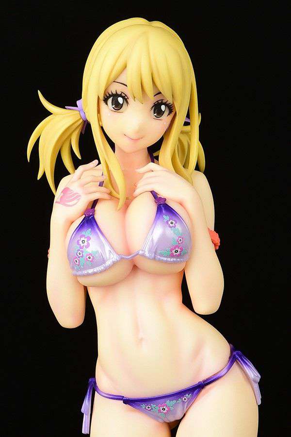 ORCATOYS FAIRY TAIL LUCY HEART SWIM TWIN TAIL ST STATUA 27 cm