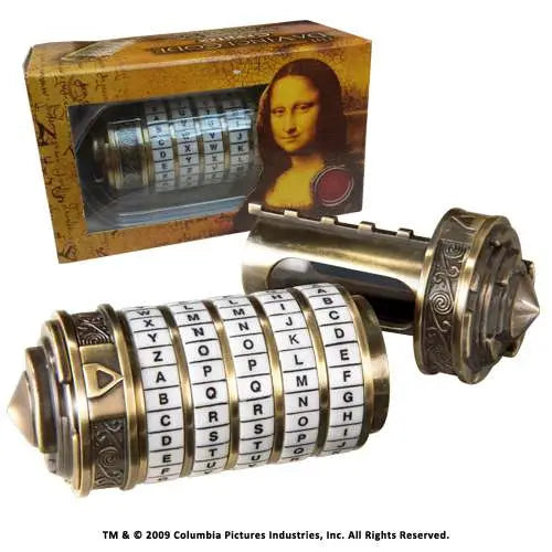 NOBLE COLLECTIONS DA VINCI CODE MINI CRYPTEX REPLICA