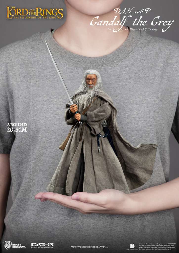 BEAST KINGDOM LOTR GANDALF GREY DAH AF ACTION FIGURE 20.5 cm