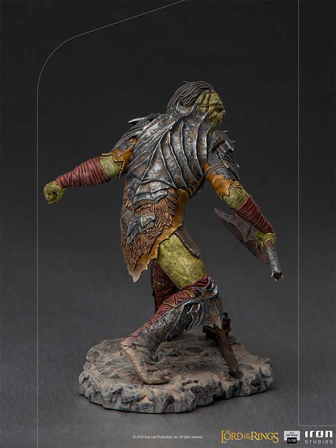 IRON STUDIOS LOTR SWORDSMAN ORC ART 1/10 STATUA 16 cm