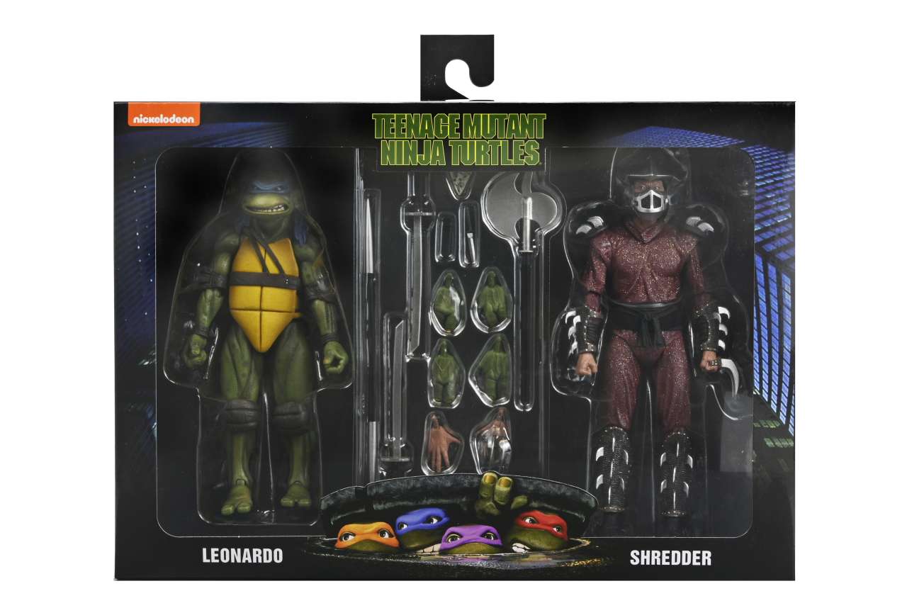 TMNT 1990 ROOF TOP SHRED VS LEO 2PACK AF