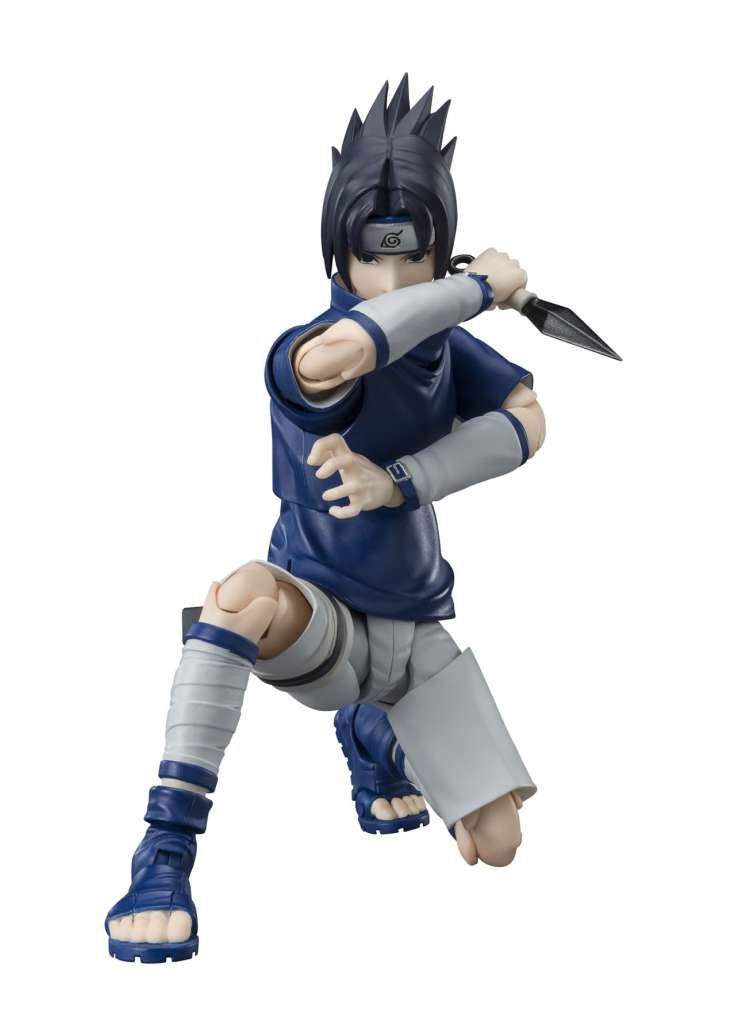 NARUTO S.H. FIGUARTS FIGURA SASUKE NINJA PRODIGIO DEL CLAN UCHIHA 13 CM BANDAI