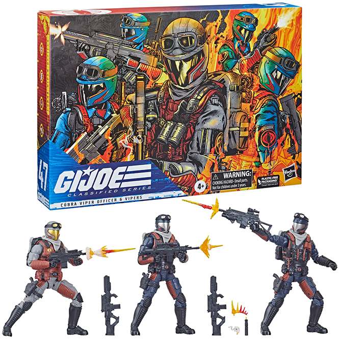 G.I. JOE COBRA VIPER OFFICER & VIPERS AF