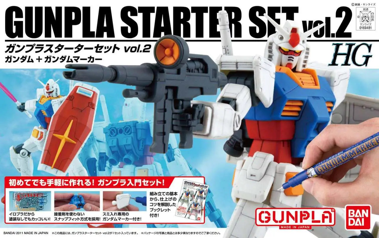 BANDAI HGUC STARTER SET 2 1/144 MODEL KIT