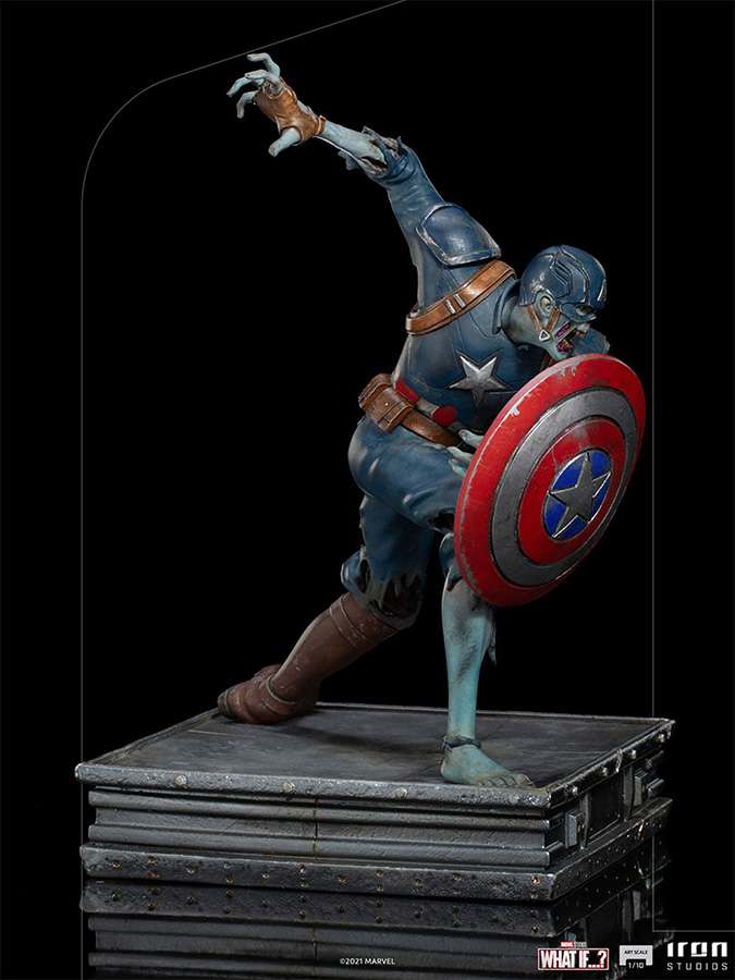 WHAT IF ZOMBIE CAPT AMERICA 1/10 ART ST