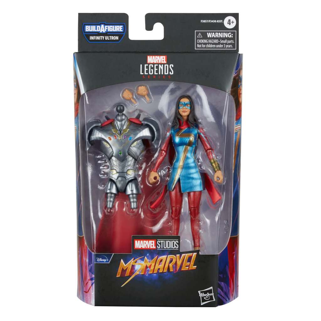 MS. MARVEL MARVEL LEGENDS SERIES ACTION FIGURA 2022 INFINITY ULTRON BAF: MS. MARVEL 15 CM HASBRO