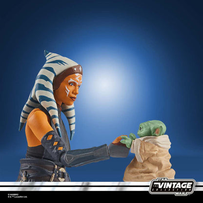 STAR WARS: THE MANDALORIAN VINTAGE COLLECTION ACTION FIGURA 2022 AHSOKA TANO & GROGU 10 CM HASBRO