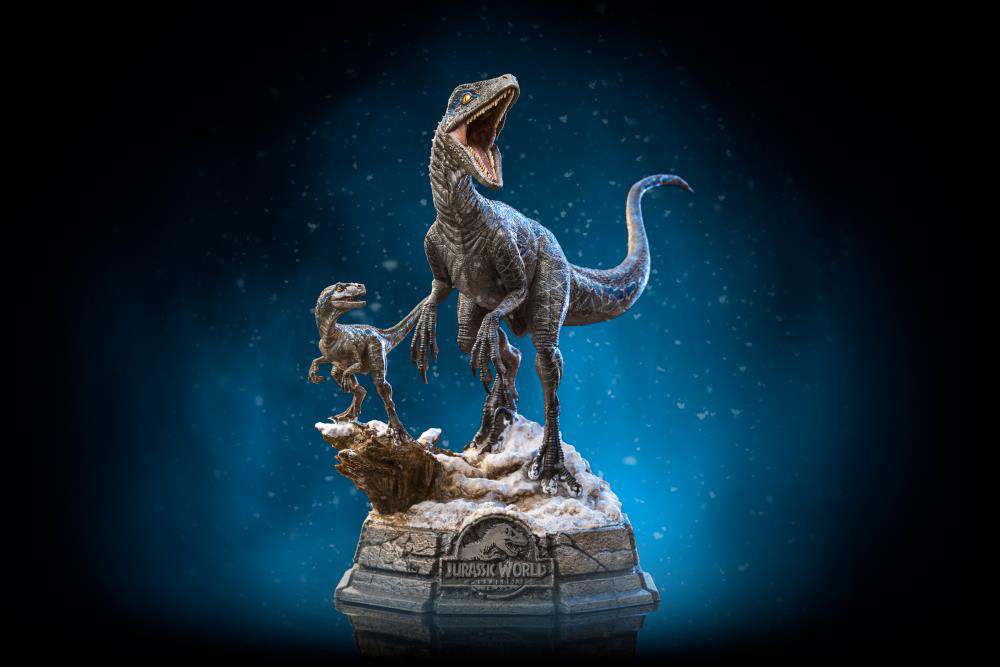 IRON STUDIOS JW DOMINATION BLUE + BETA DLX STAT 1/10 STATUA 20 cm