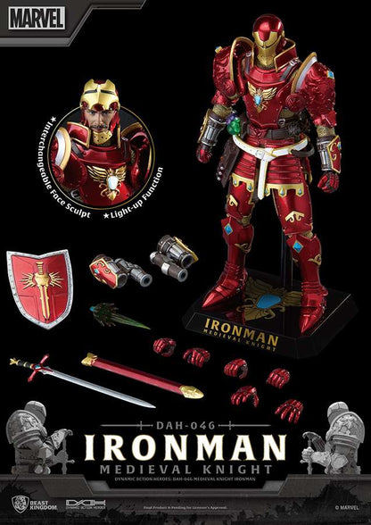 BEAST KINGDOM MEDIEVAL KNIGHT IRON MAN DAH ACTION FIGURE 20 cm