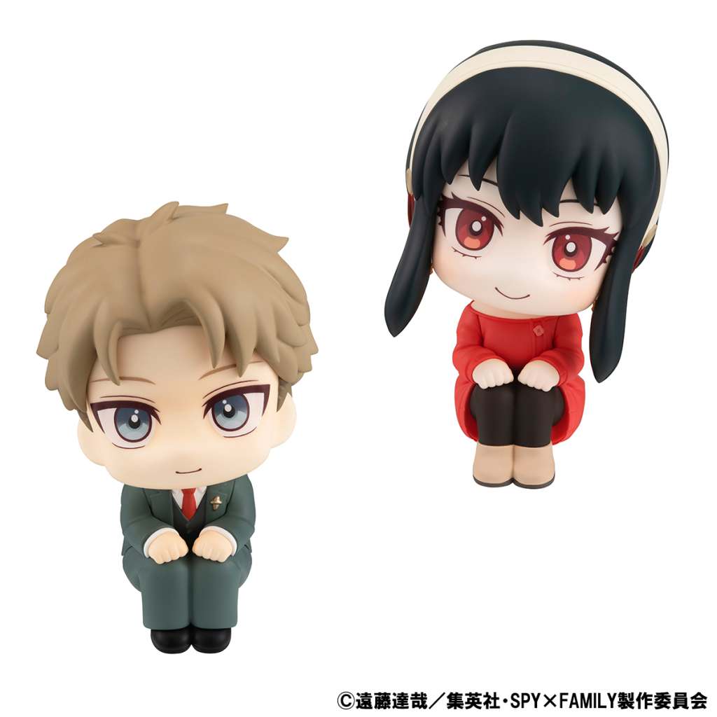 SPY X FAMILY LOOK UP PVC STATUAS LOID FORGER & YOR FORGER SET 11 CM MEGAHOUSE