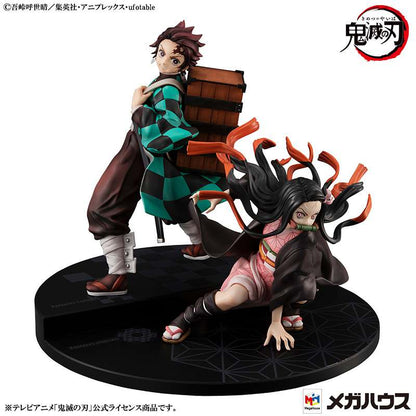 MEGAHOUSE - DEMON SLAYER BROTHER & SISTER GEM ST STATUA 17 cm