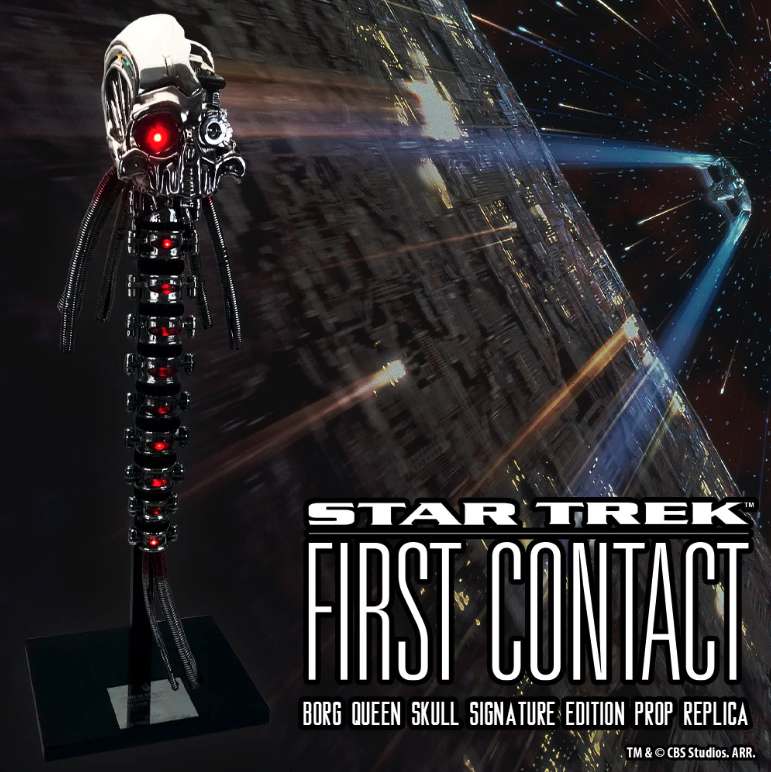STAR TREK: FIRST CONTACT REPLICA 1/1 BORG QUEEN SKULL SIGNATURE EDITION 89 CM FACTORY ENTERTAINMENT