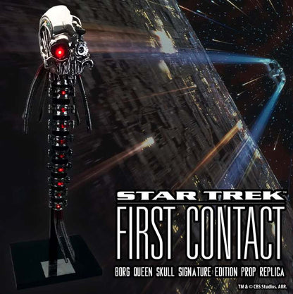 STAR TREK: FIRST CONTACT REPLICA 1/1 BORG QUEEN SKULL SIGNATURE EDITION 89 CM FACTORY ENTERTAINMENT
